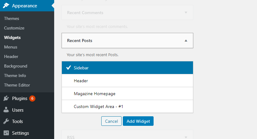 Menampilkan Recent Post di WordPress Menggunakan Widget
