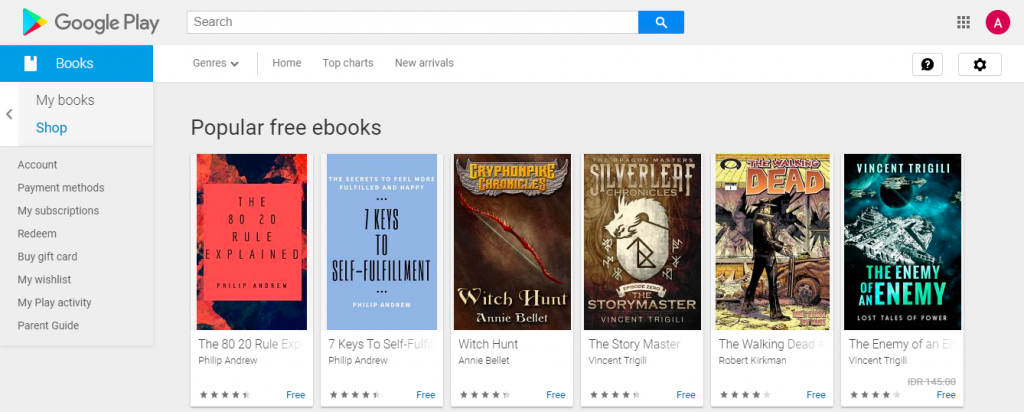 Download Ebook di Google Play Books